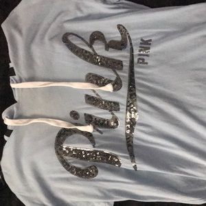 Blue sparkly pink long sleeve